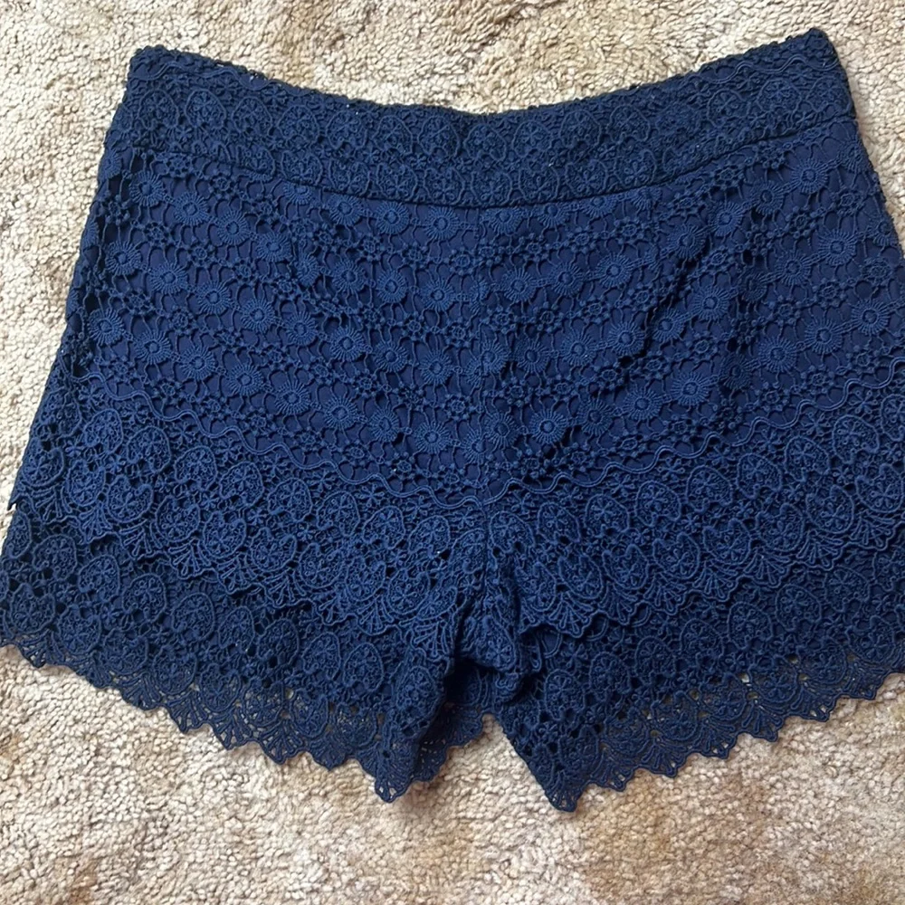 Loft size 8 navy lace shorts - Picture 2 of 4